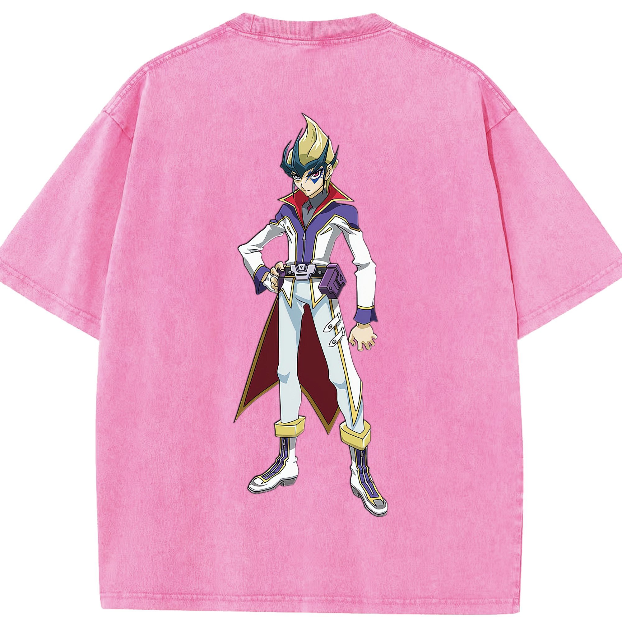 （画像用） 遊☆戯☆王 Yu-Gi-Oh! 綿100% ヴィンテージ風 半袖Tシャツ（背面プリント）